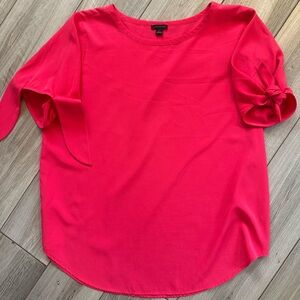 Ann Taylor Tie, Puff Sleeve Blouse